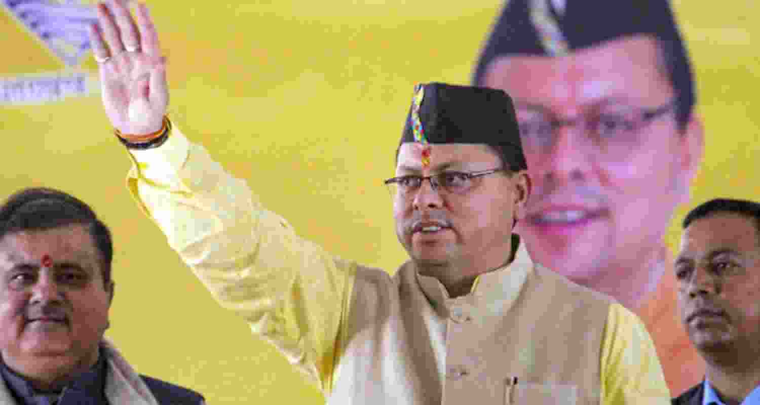 CM Pushkar Singh Dhami. 