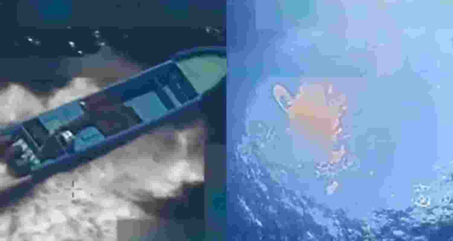 US officials said the strike was carried out in international waters.