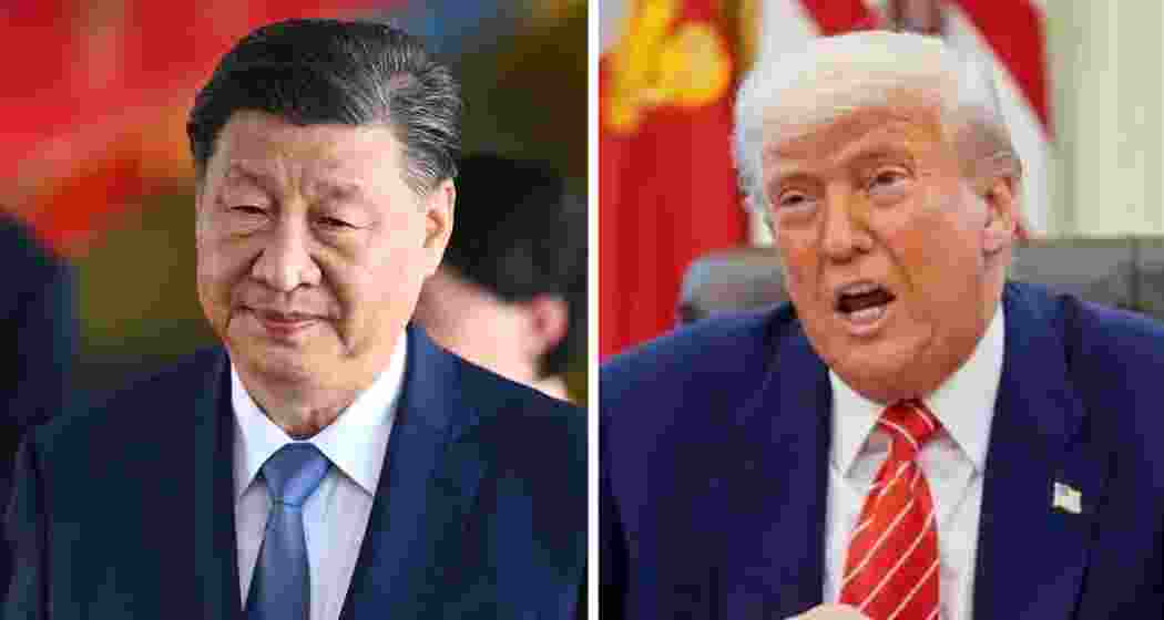 Chinese President Xi Jinping and US President Donald Trump. 