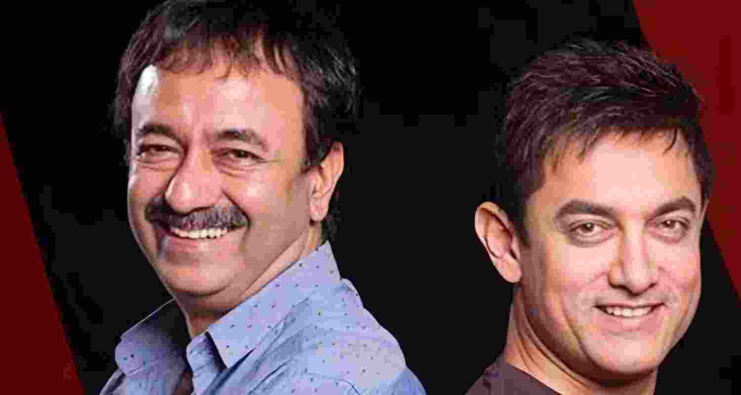Bollywood superstar Aamir Khan and filmmaker Rajkumar Hirani. Image: X