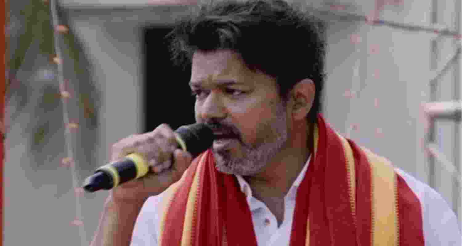TVK's Vijay vows support to farmers, targets DMK in Parandur project
