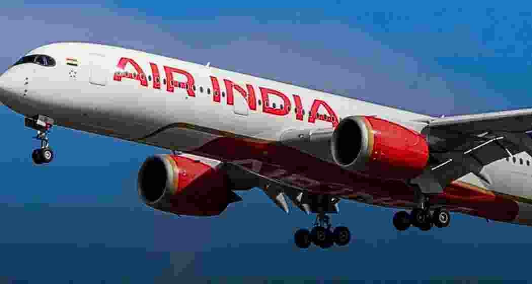 An Air India aircraft takes flight.