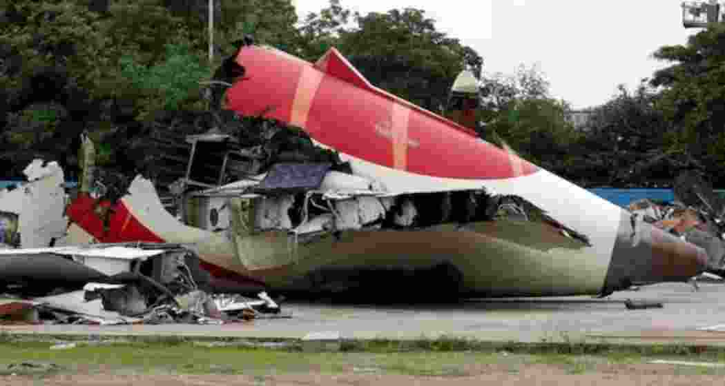 Wreckage of Air India Flight 171 lies scattered near Ahmedabad airport.