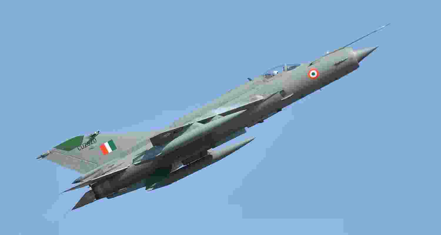 A file photo of an Indian Air Force MIG-21 aircraft Dornier.
