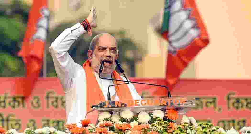 Union Home Minister Amit Shah addresses the BJP’s Poriborton Yatra rally in South 24 Parganas, sharpening the party’s campaign on infiltration ahead of the 2026 West Bengal Assembly polls.