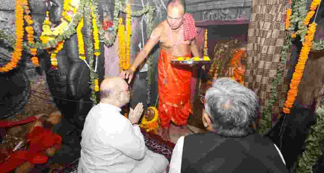 Amit Shah prays at Maa Danteshwari temple in Chhattisgarh