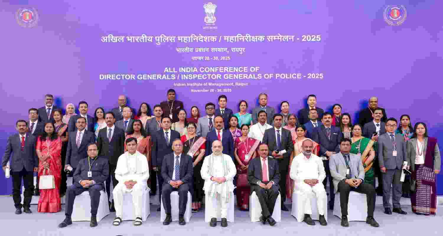 Union Home Minister Amit Shah at the DGsP/IGsP Conference along with others on in 