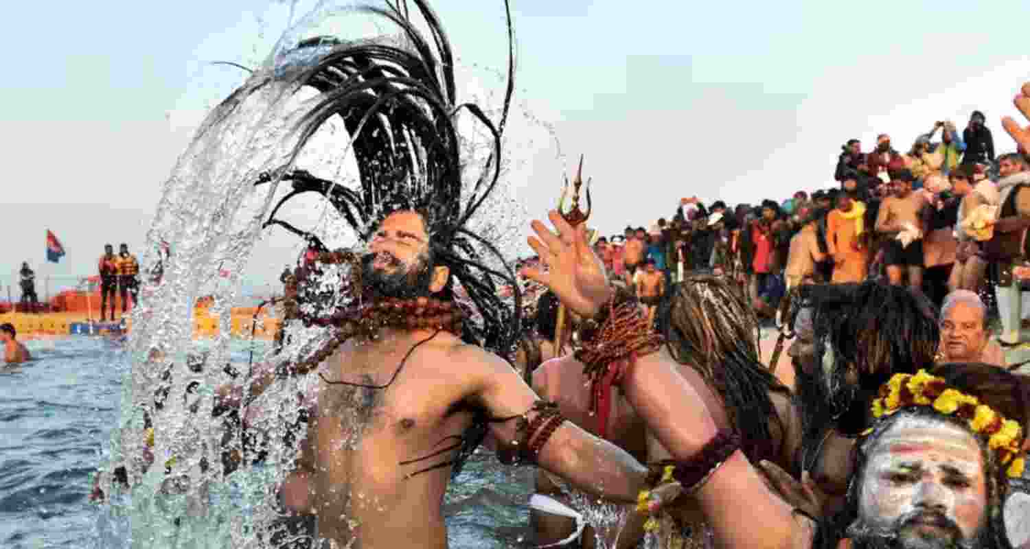 13 Akharas will participate in the amrit snan today.