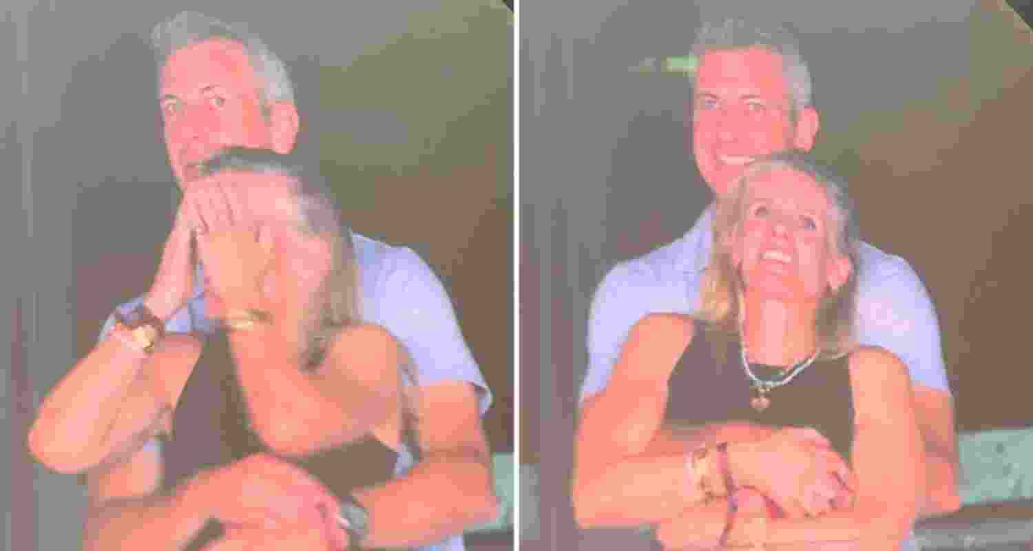 Coldplay kiss camera moment