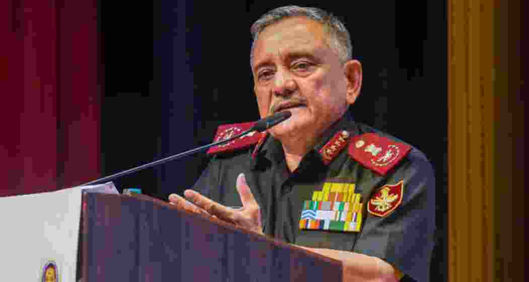 Chief of Defence Staff General Anil Chauhan addresses a gathering.