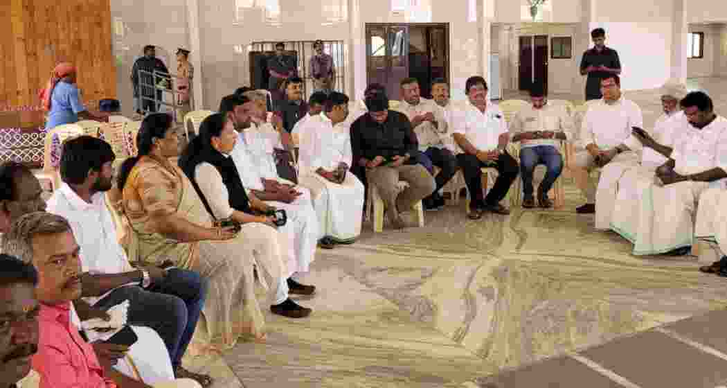 BJP Tamil Nadu president K. Annamalai, clad in a black shirt, was detained along with several party leaders ahead of a protest against alleged ₹1,000 crore corruption in TASMAC.