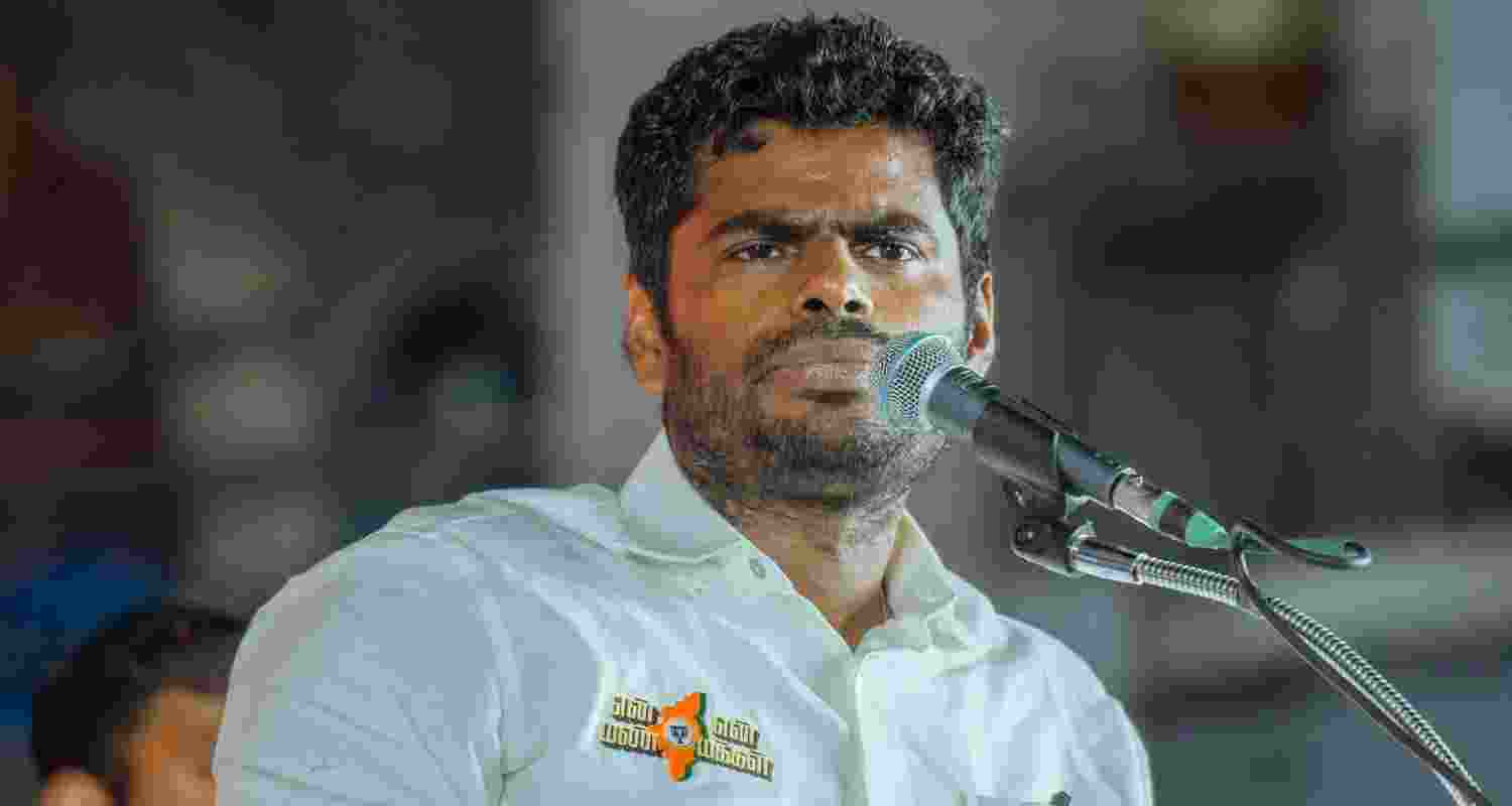 BJP leader K Annamalai - file image.