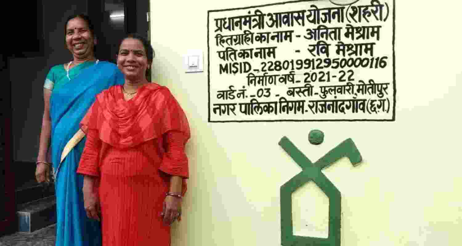 Recipient of Pradhan Mantri Awas Yojana. Photo credit - PMAY website. 
