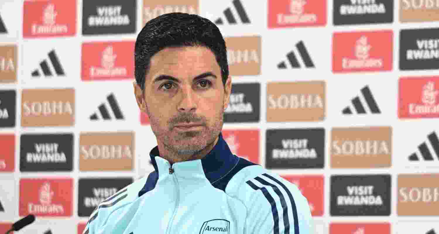 Arsenal manager Mikel Arteta. Image via X.