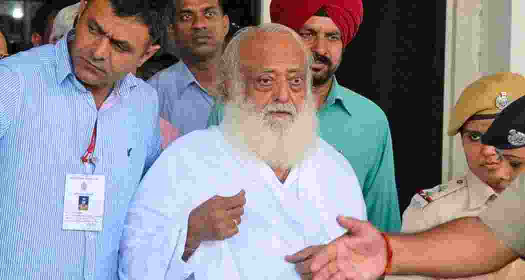 Self-styled godman Asaram has been serving life imprisonment for a 2013 rape conviction. File photo.