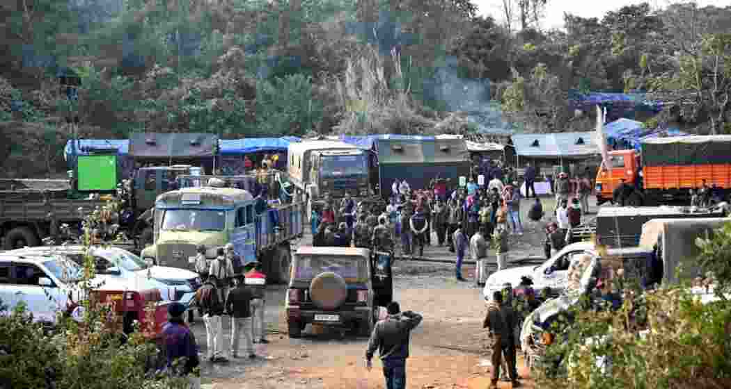 Rescue operation continue at the coal mine disaster site in Kalamati village in Dima Hasoa district of Assam. File photo.