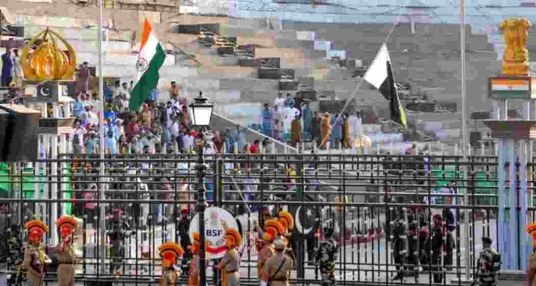 A file photo of beating retreat ceremony to resume at Attari-Wagah border. 