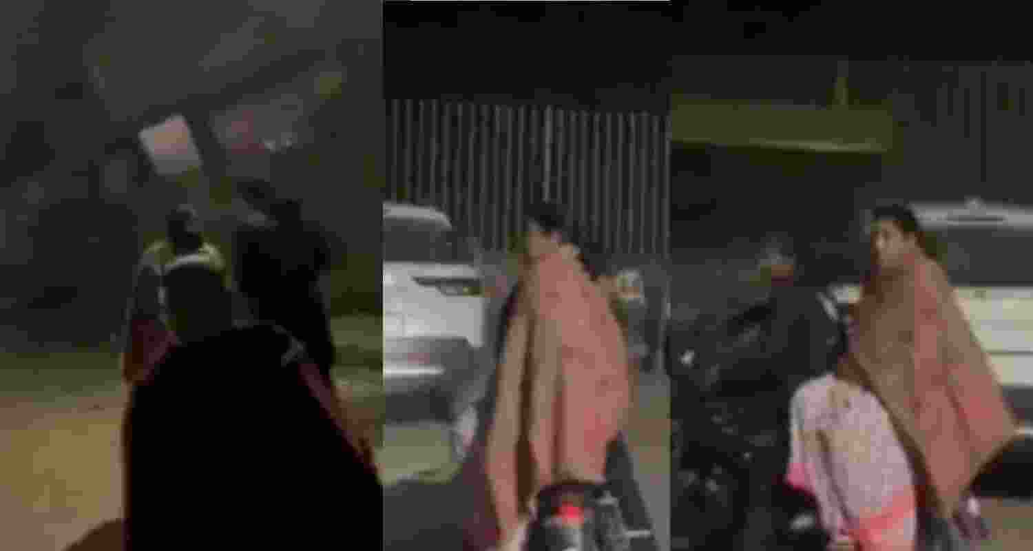 Screengrabs of Atul Subhash's in-laws on the run.