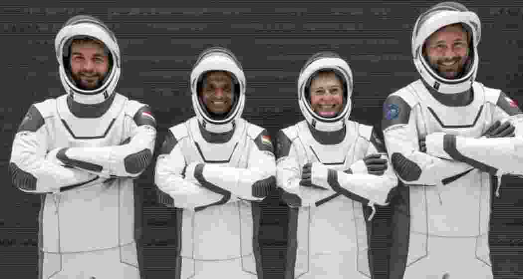 The Axiom‑4 mission team members.