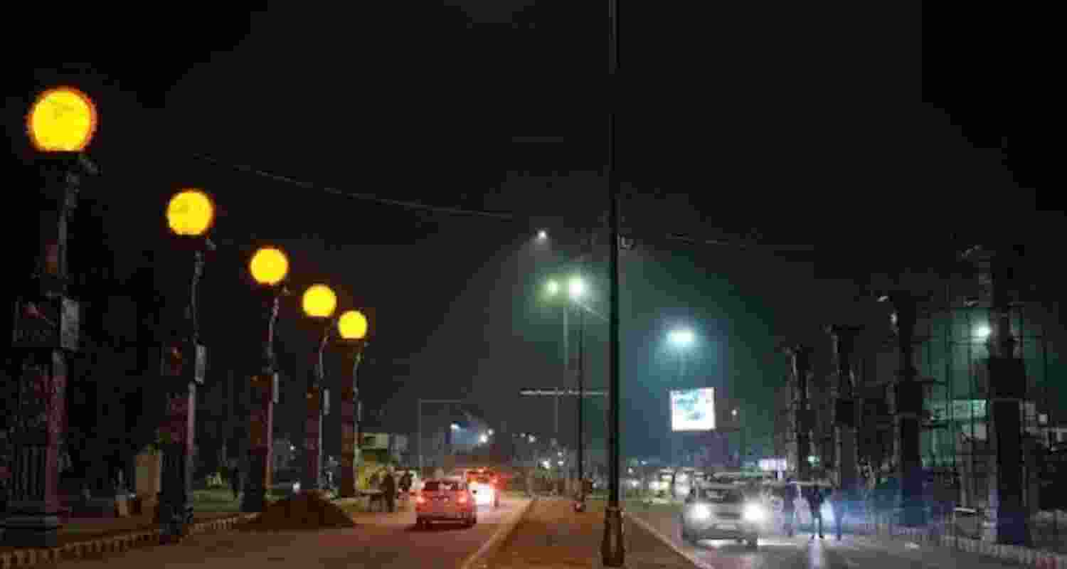 Till now around 3,800 bamboo lights and 36 projector lights have been stolen by some unknown thieves.