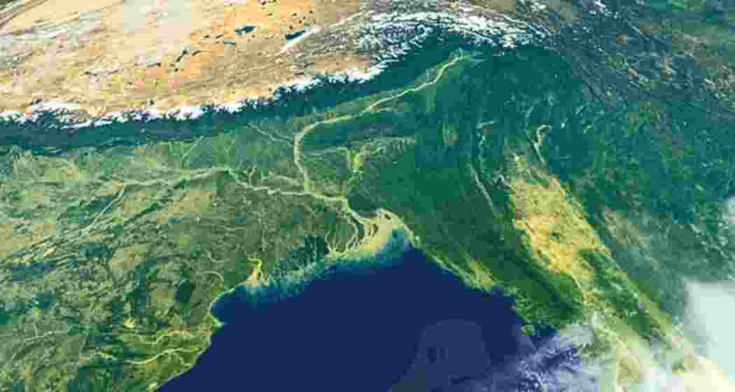 The Bangladesh delta, a region dependent on transboundary rivers originating in neighbouring countries.
