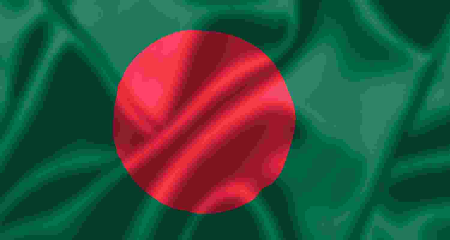 Flag of Bangladesh. 