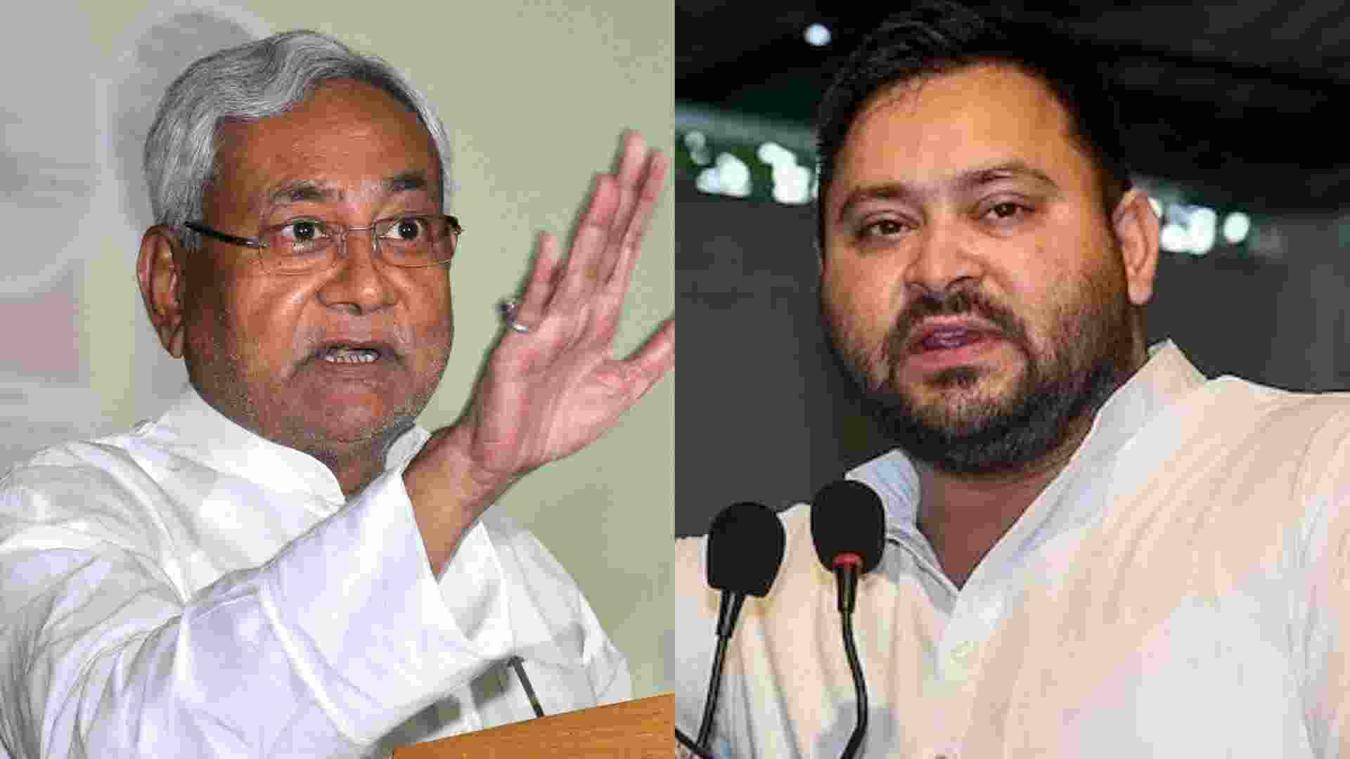 During the rally in Arrah, Tejshwai Yadav slammed Nitish Kumar for “copying” his policies and called him a “copycat CM.”