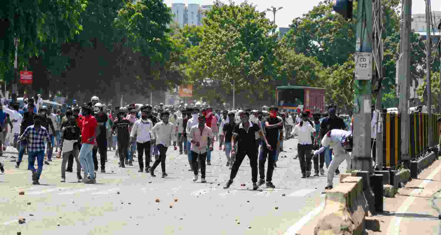 Three students were injured during clashes over the NEET-UG paper leak in Siwan as police probed firing claims and internet curbs were imposed.