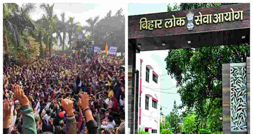 BPSC aspirants protest in Patna, demands re-exam