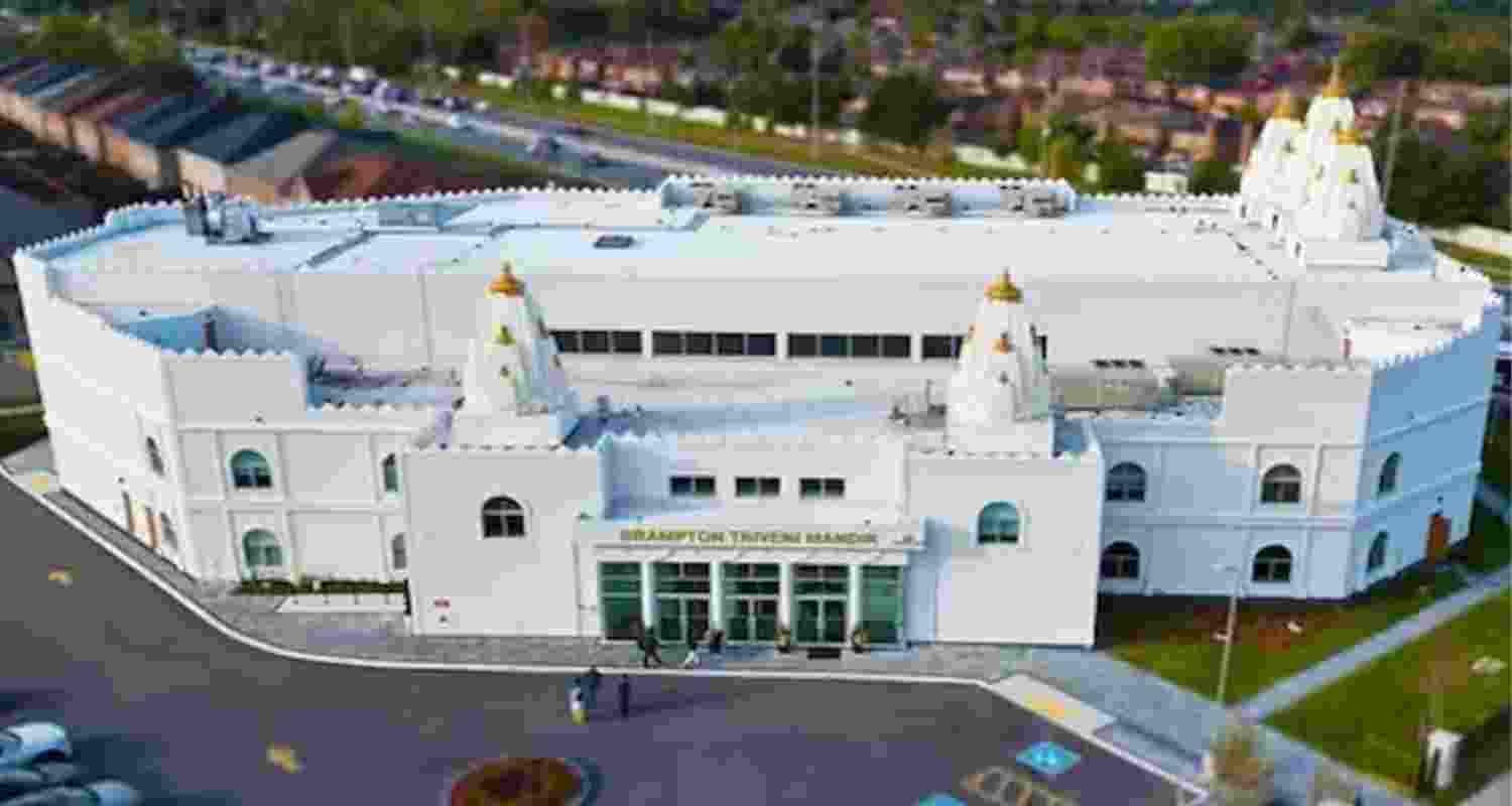 Brampton Triveni temple. Image: X