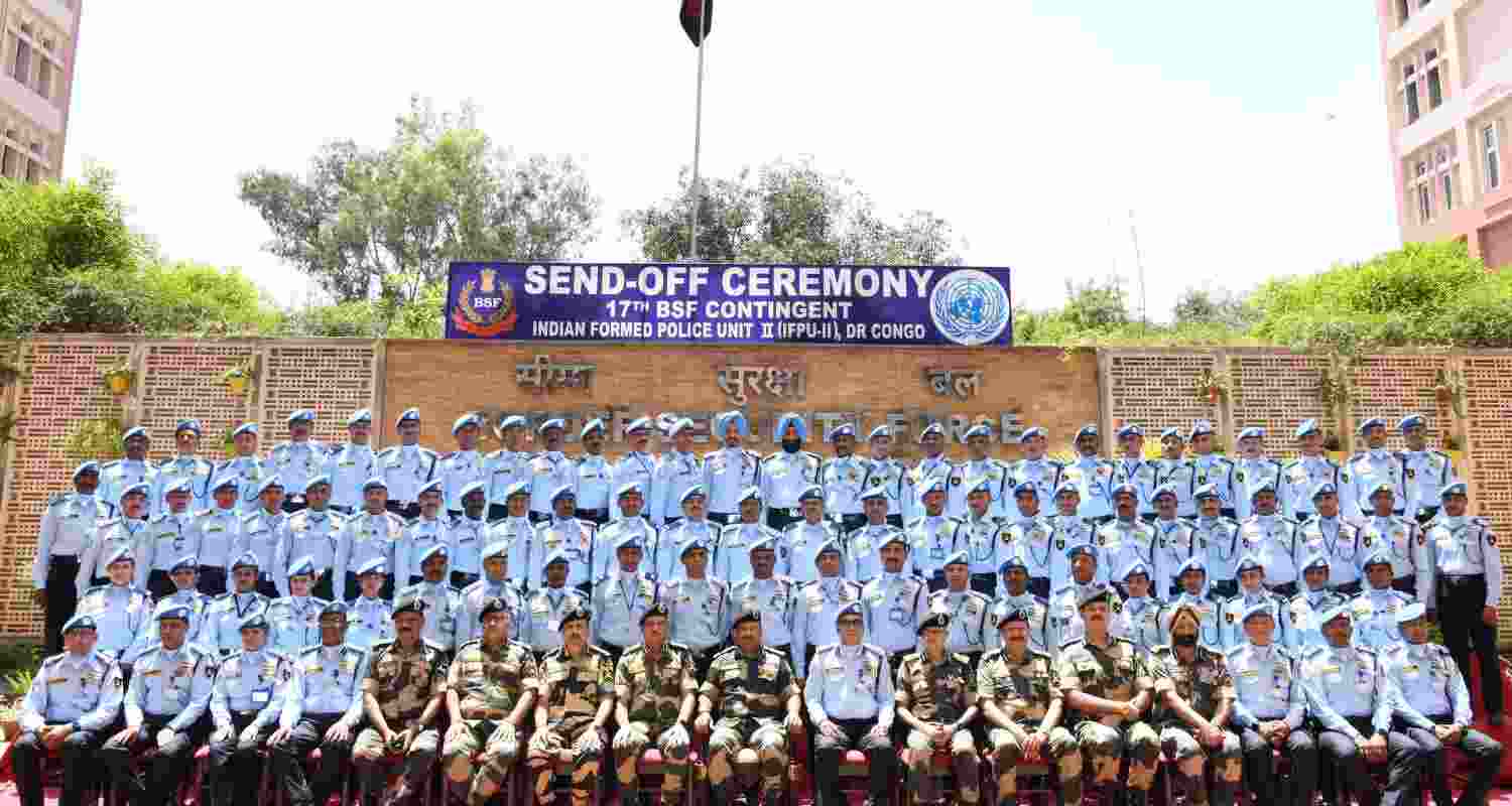 BSF contingent leaves for UN peacekeeping mission in Congo