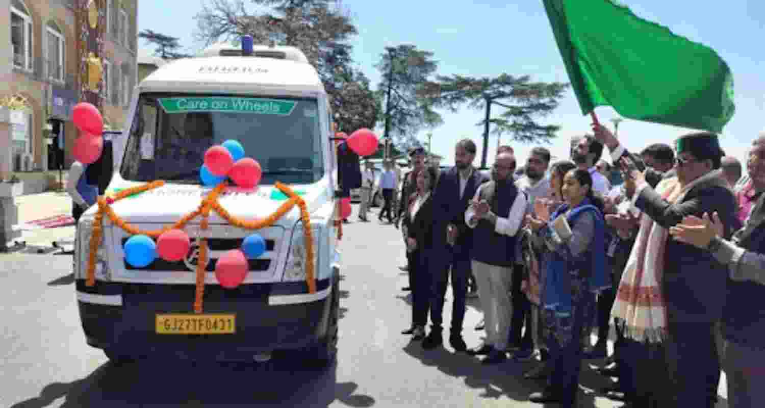 Himachal minister flags off care on wheels health vans