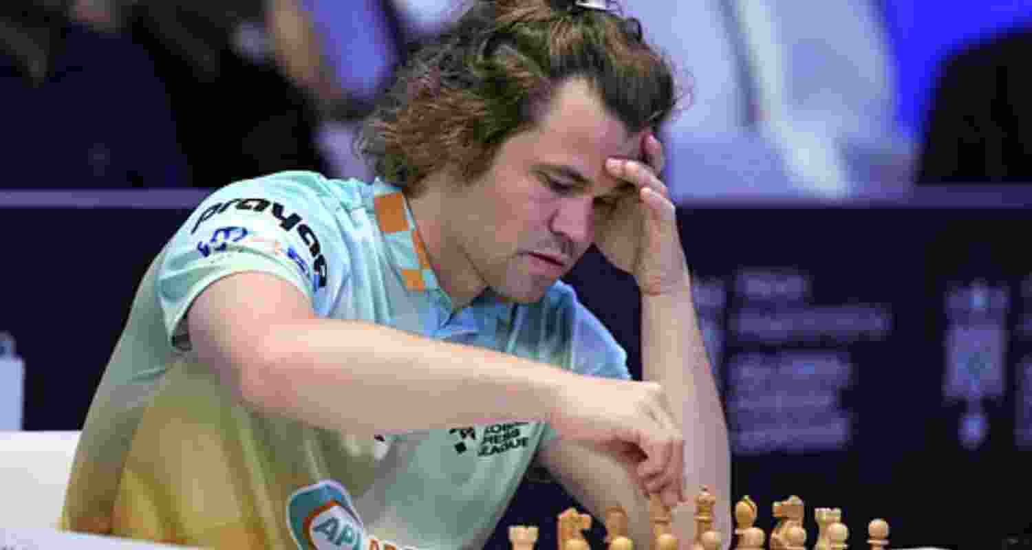 Magnus Carlsen says they are heading towards a draw by perpetual check.