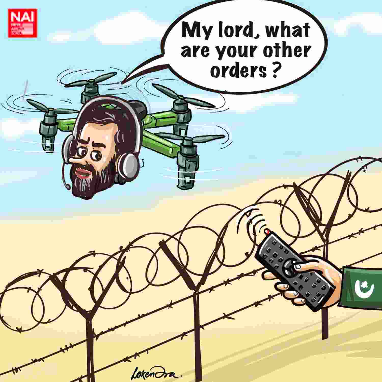 At his boss's service!