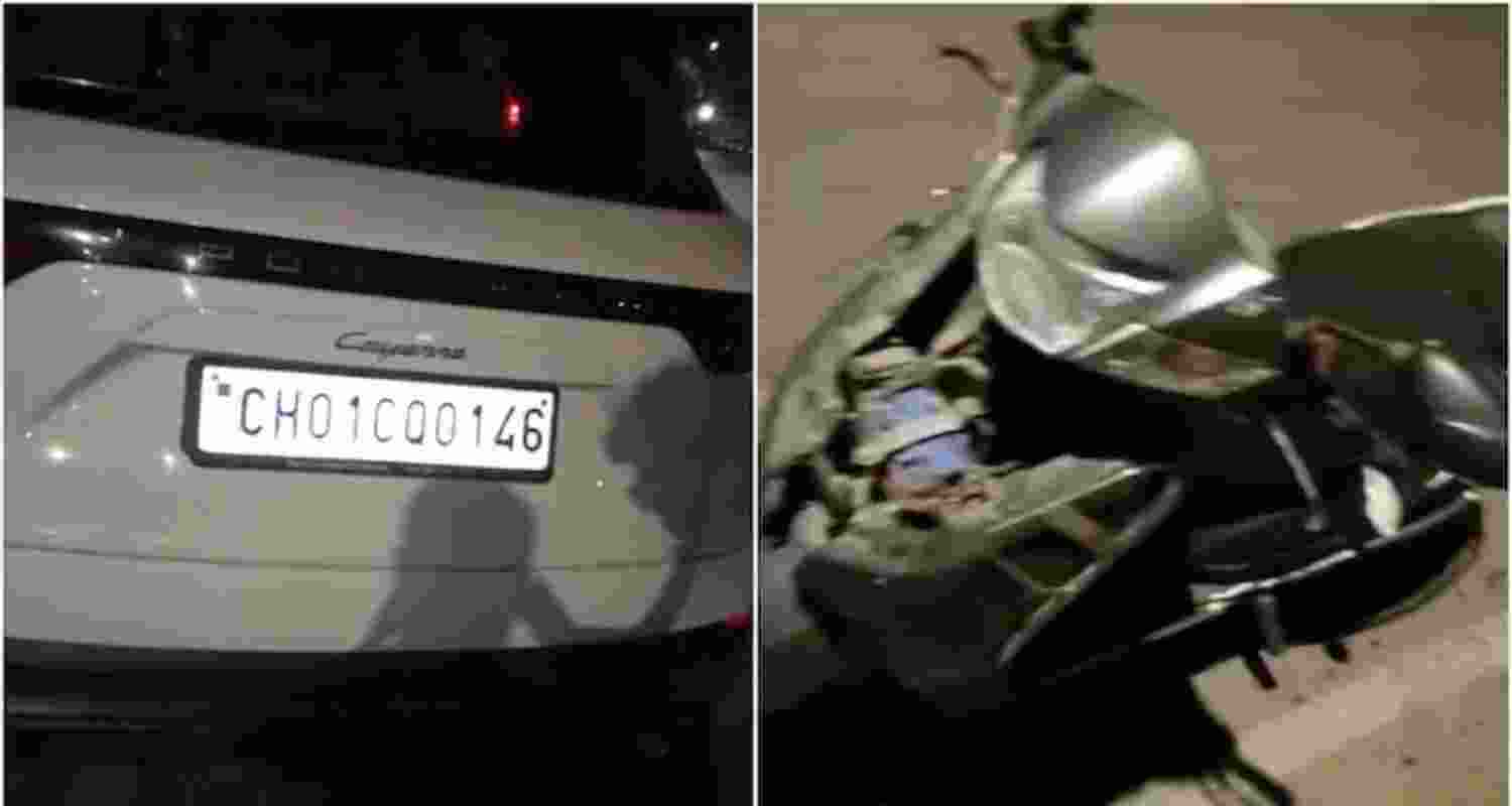 Speeding Porsche hits two scooters in Chandigarh, 1 dead