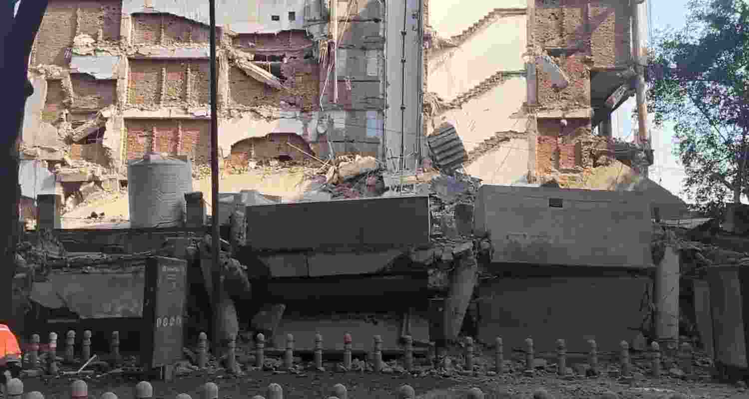 A multi-storey building in Chandigarh's Sector 17 collapsed on Monday morning.