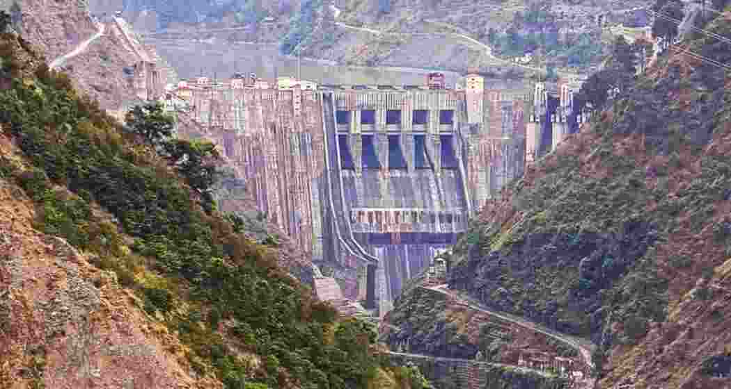 The closed sluice gates of Baglihar dam in Jammu and Kashmir’s Ramban district, shut on 4 May 2025 for de-silting, significantly reduced Chenab river flow to Pakistan amid tensions.