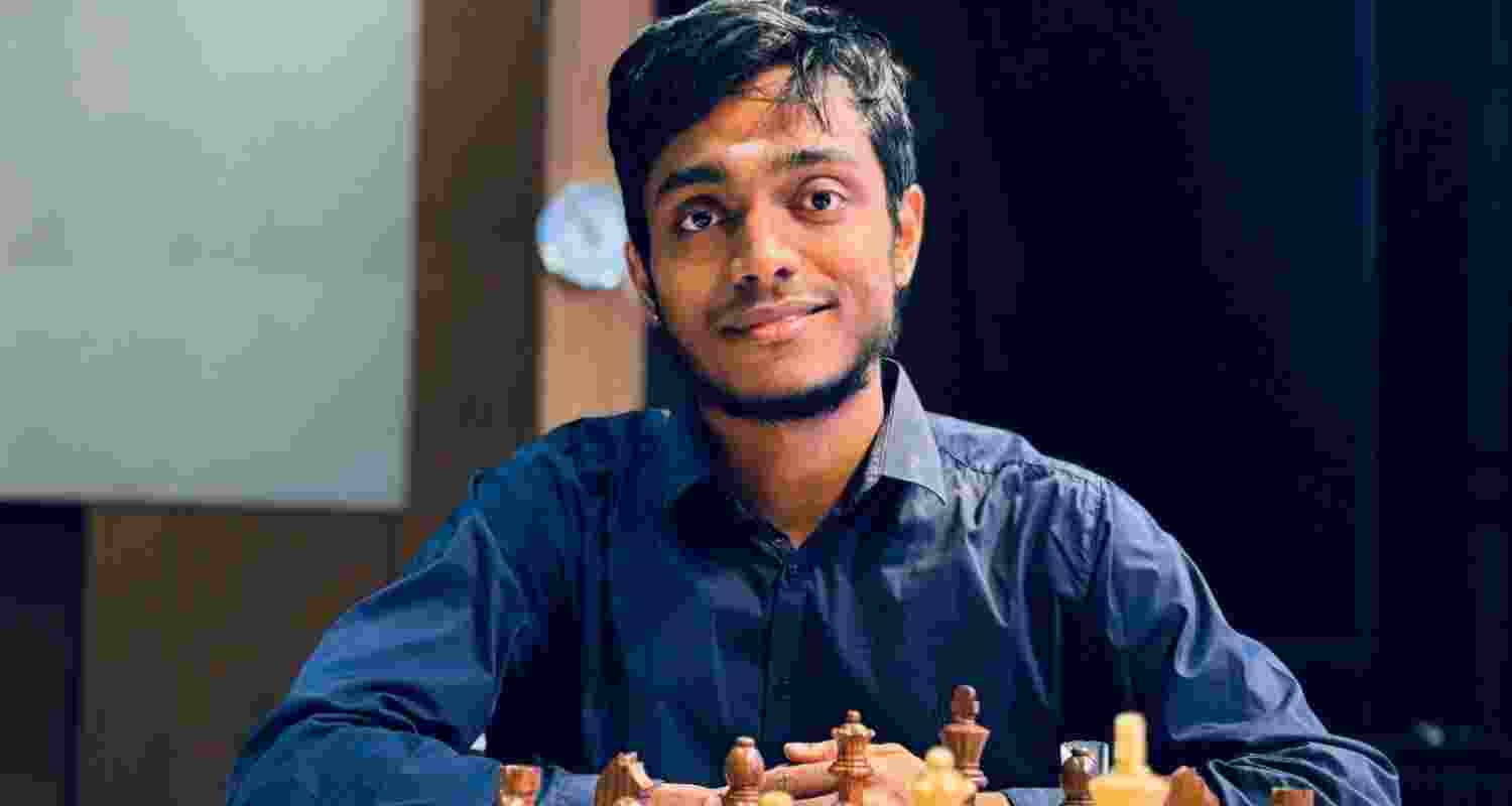 Defending champion Aravindh Chithambaram.