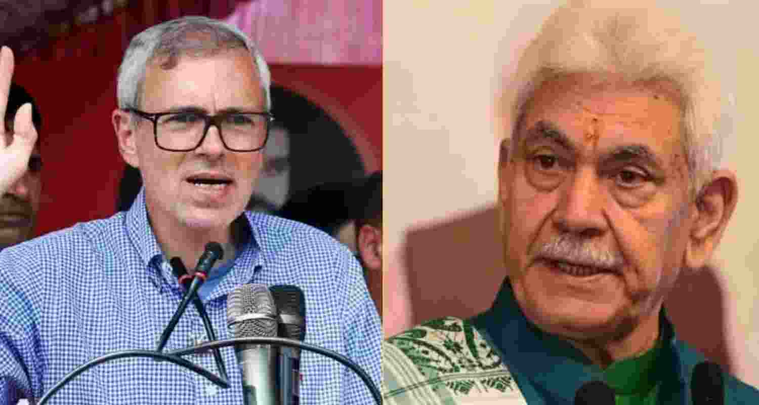 Chief Minister Omar Abdullah and Lieutenant Governor Manoj Sinha.