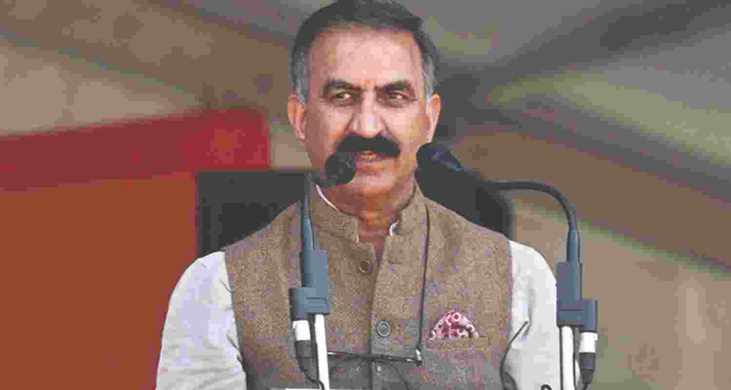 Chief Minister Sukhvinder Singh Sukhu.