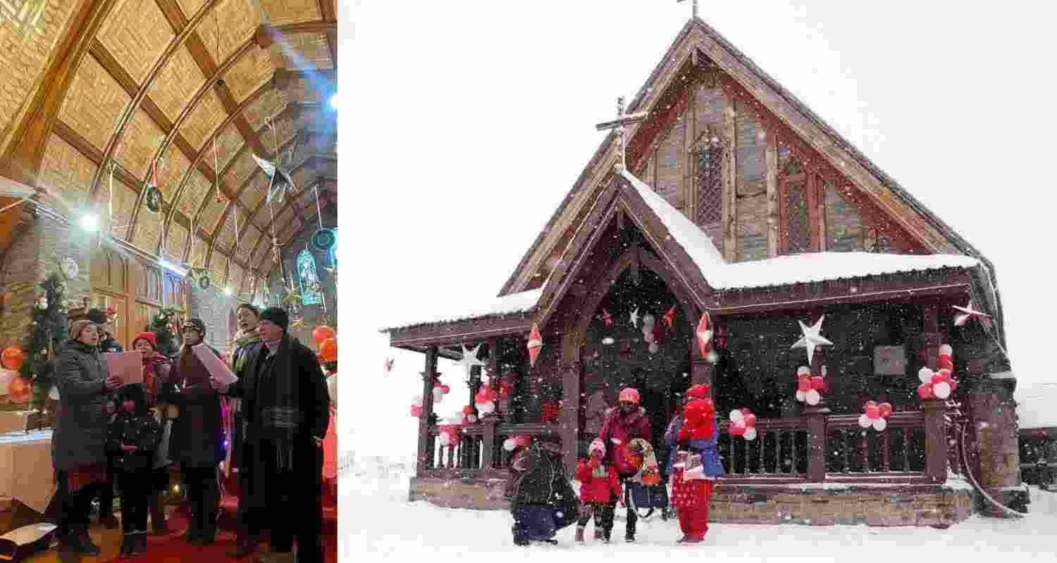 Snowfall adds charm to Christmas in Gulmarg