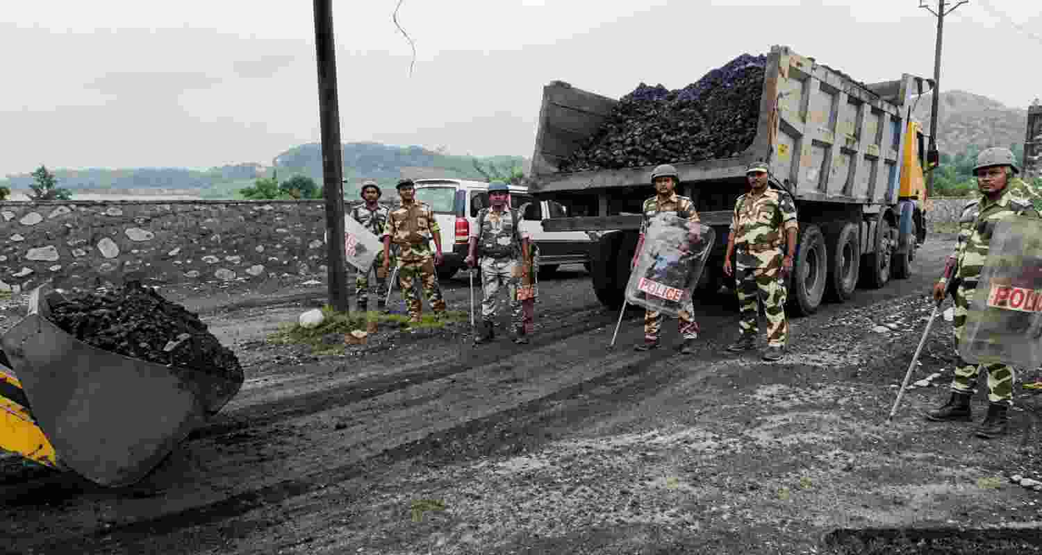 CISF recovers 428 metric tonnes of illegally mined coal in major crackdown across Jharkhand and West Bengal. Operations under "Zero Coal Leakage" initiative lead to FIRs and seizures.