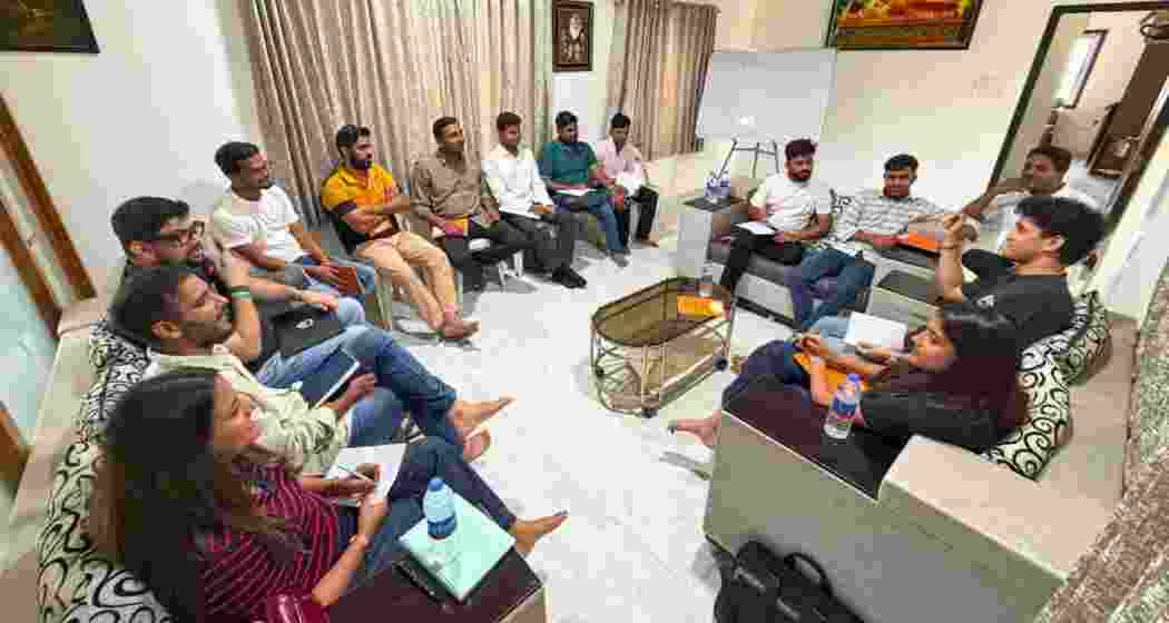 CJP founder Abhijeet Dipke with the newly announced 12-member leadership team. CJP founder Abhijeet Dipke with the newly announced 12-member leadership team.