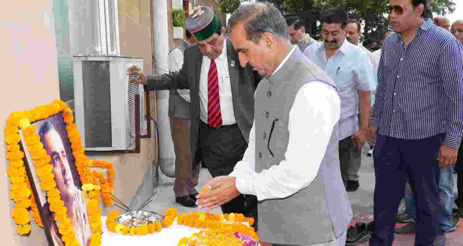 Himachal govt acts on Rajiv Gandhi’s vision for poor: CM