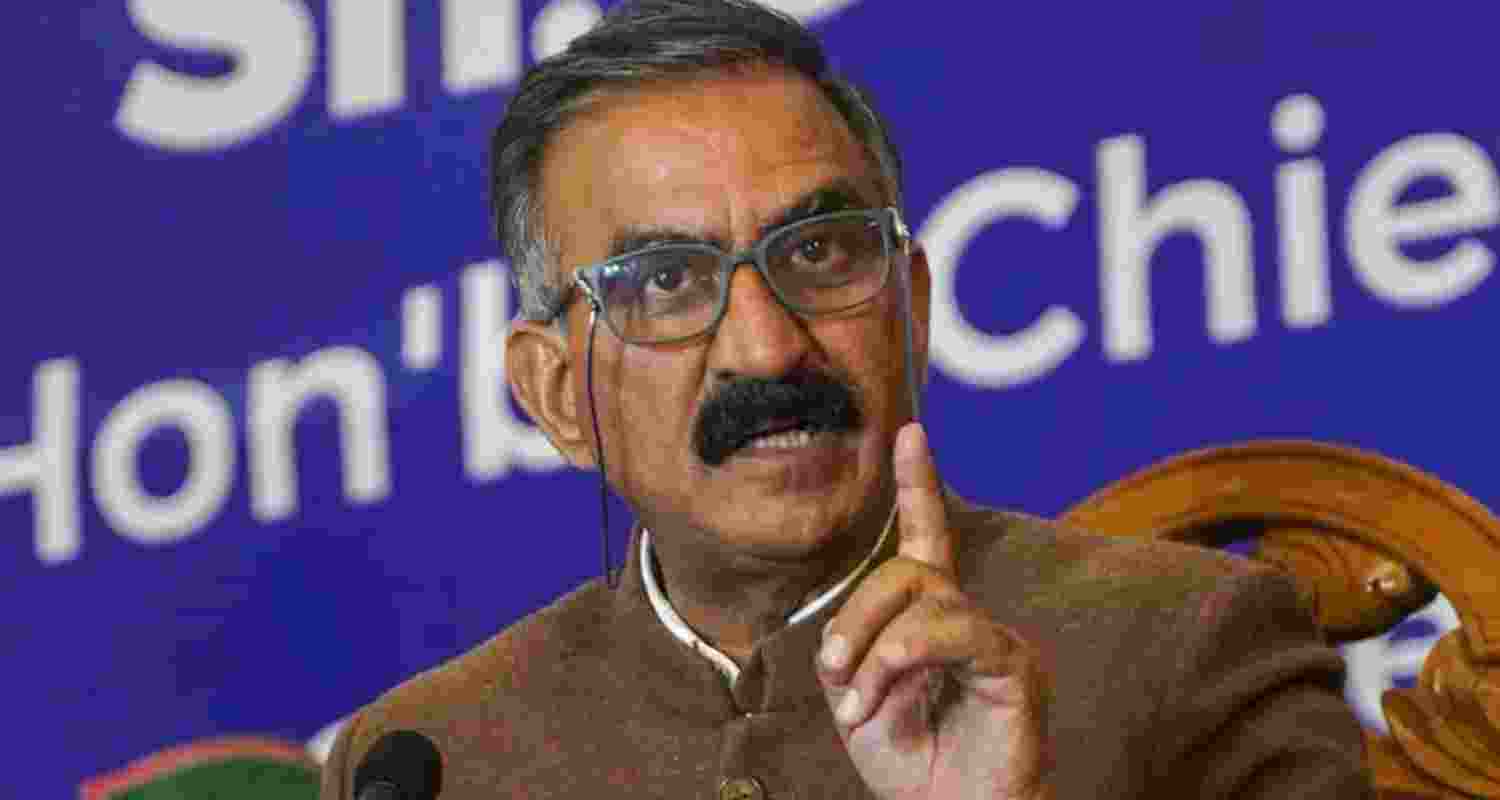 Himachal Pradesh CM Sukhu. 