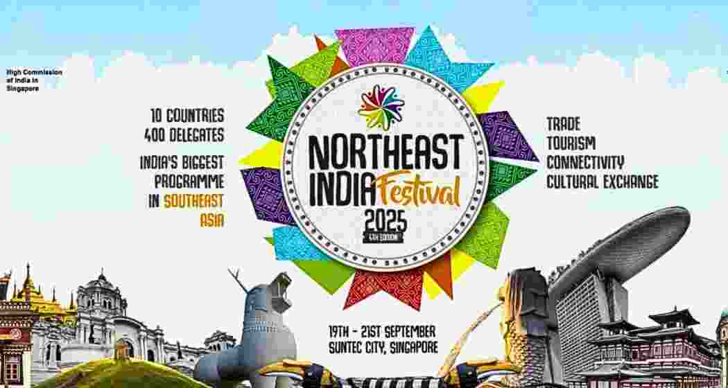 A poster of the North East India Festival. 