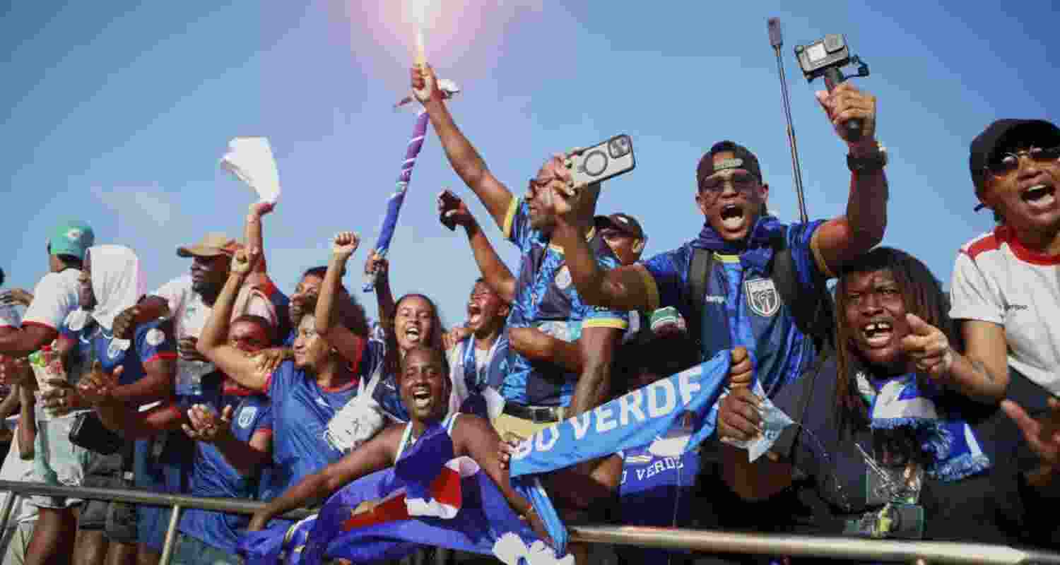 Cape Verde supporters erupted in joy after the tiny African island nation qualified for the World Cup for the first time.
