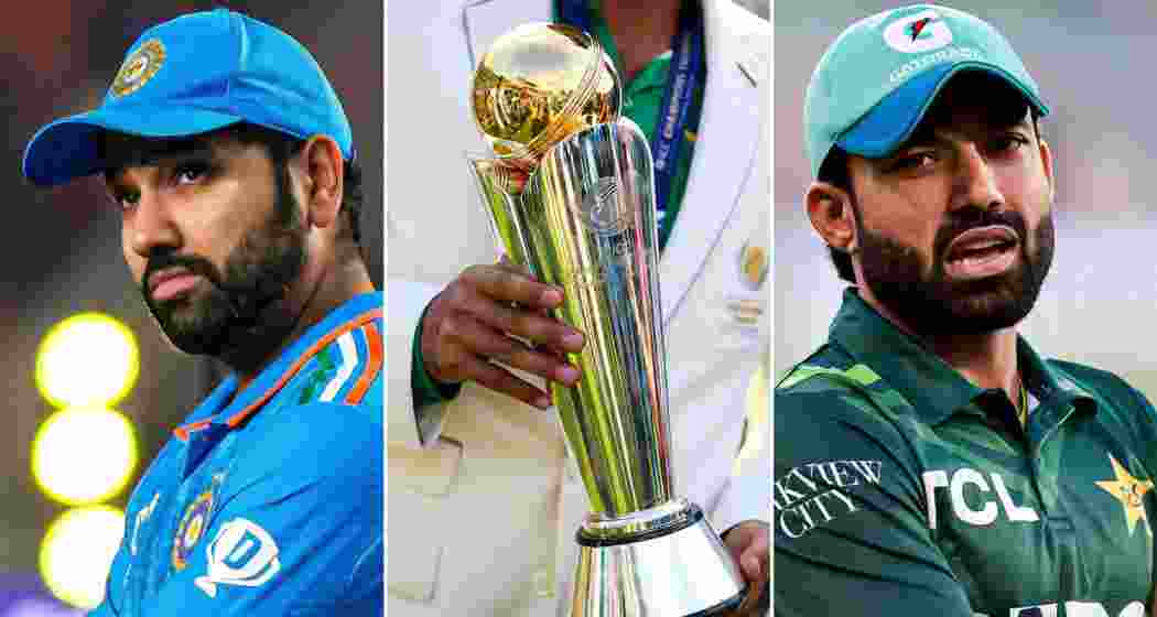 India and Pakistan gear up for a high-stakes Champions Trophy clash in Dubai. File photos.