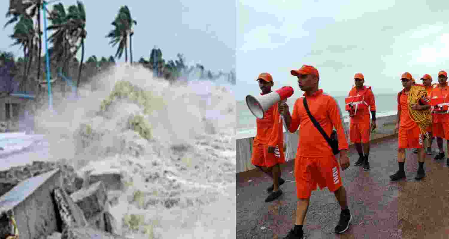 Cyclone in Bay: 25 teams of NDRF on standby in Odisha, WB
