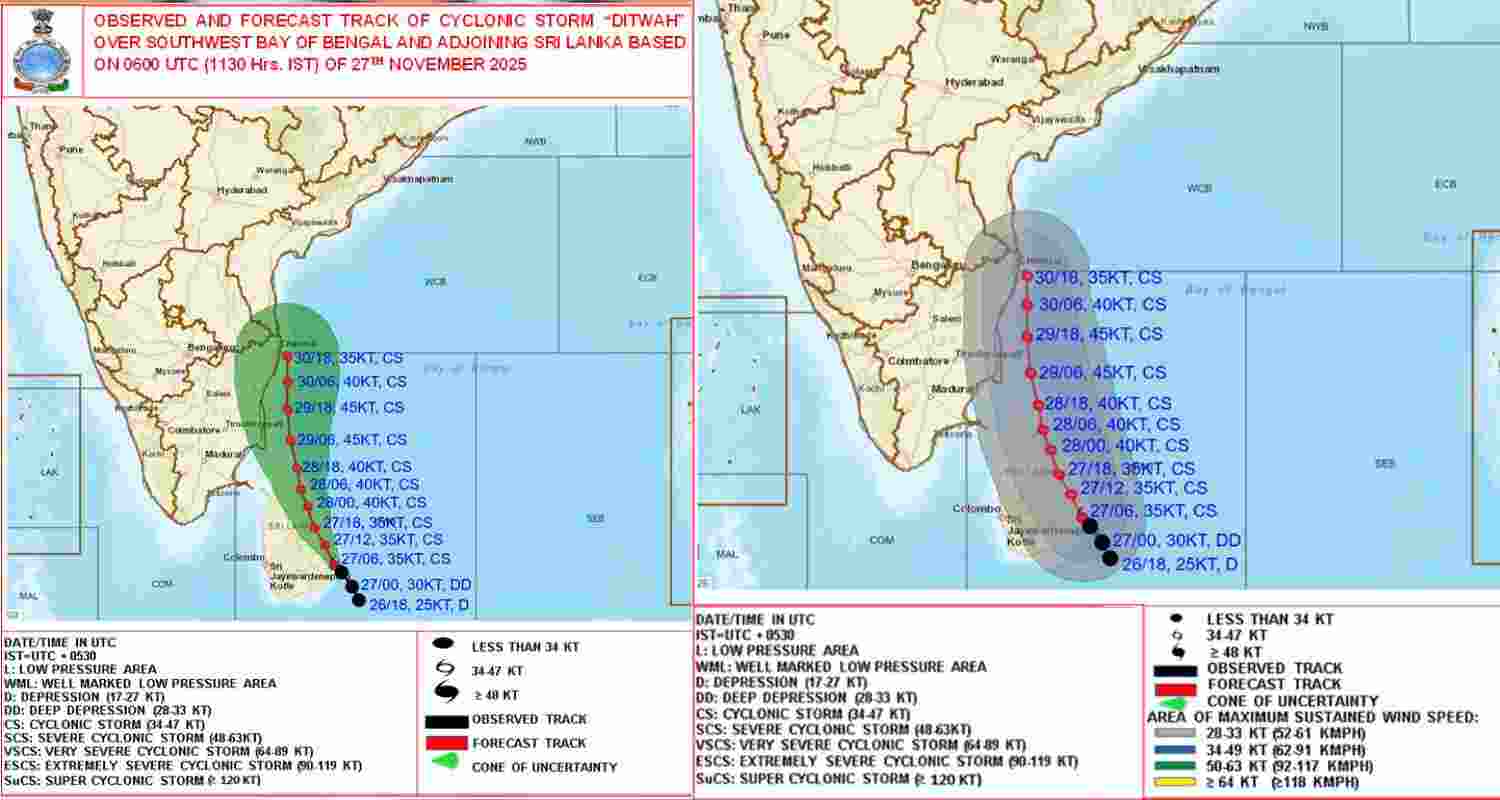 Cyclonic storm 'Ditwah' inches closer to TN